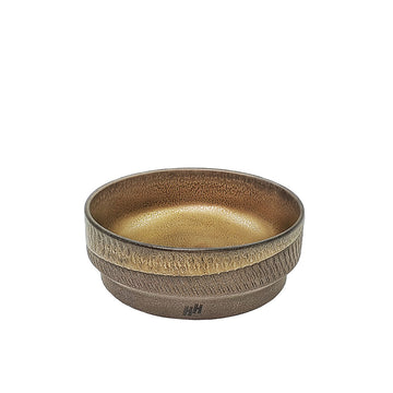 Hasami-Yaki Tobi Bronze Bowl Front